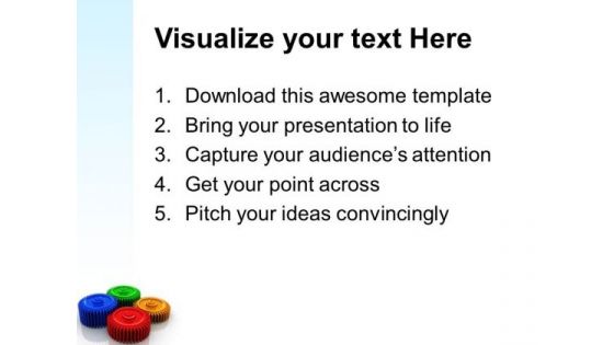 Gears Teamwork Global PowerPoint Templates And PowerPoint Themes 0512