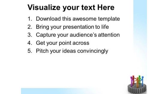Gears Teamwork Leadership PowerPoint Templates And PowerPoint Themes 0512