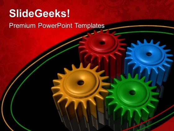 Gears Teamwork PowerPoint Templates And PowerPoint Themes 0512