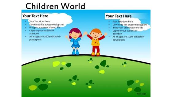 Geen Environment Slides For Kids PowerPoint Templates Ppt Slides