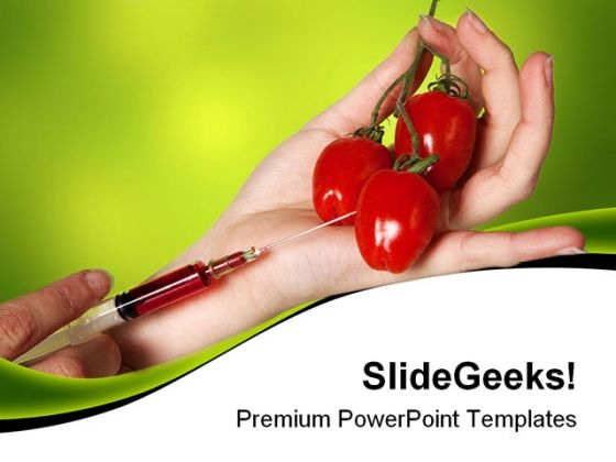 Genetic Experimented Vegetables Science PowerPoint Templates And PowerPoint Backgrounds 0311