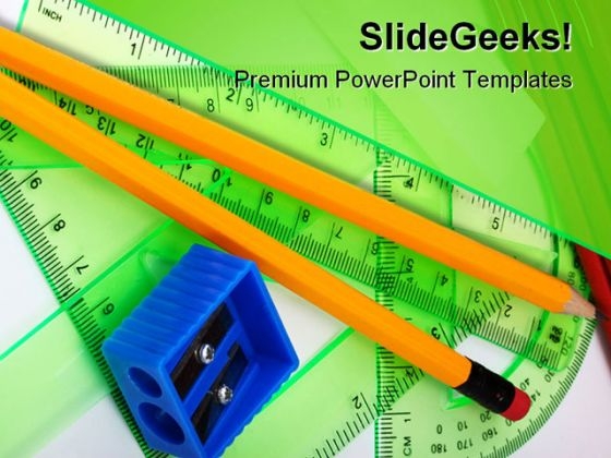 Geometry Education PowerPoint Template 0810
