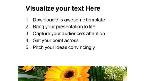 Gerbers Flowers Beauty PowerPoint Themes And PowerPoint Slides 0511