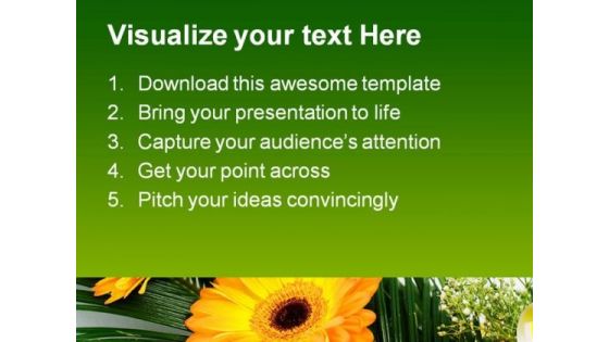 Gerbers Flowers Beauty PowerPoint Themes And PowerPoint Slides 0511