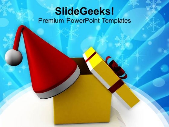 Gift On Christmas Eve PowerPoint Templates Ppt Backgrounds For Slides 0413