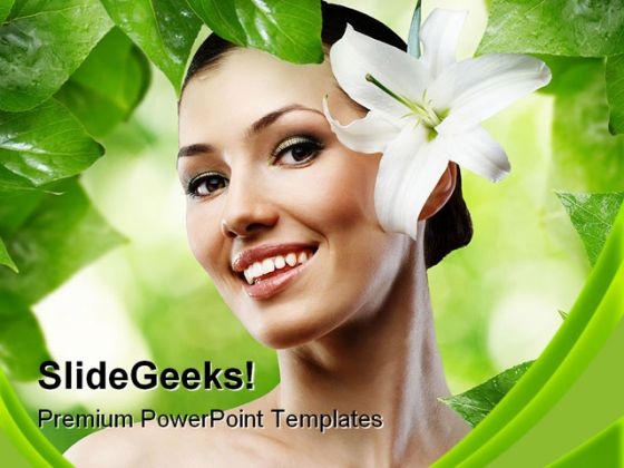 Girl And Spa Beauty PowerPoint Themes And PowerPoint Slides 0211