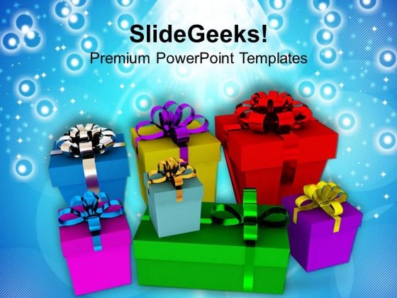 Give Surprise Gifts To Your Friends PowerPoint Templates Ppt Backgrounds For Slides 0413