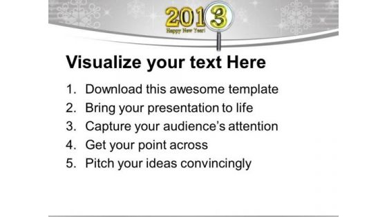 Give Wishes For New Year PowerPoint Templates Ppt Backgrounds For Slides 0413