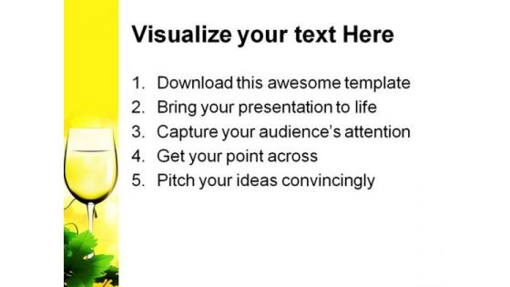 Glass Of Wine Lifestyle PowerPoint Themes And PowerPoint Slides 0511
