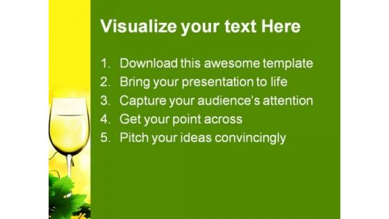 Glass Of Wine Lifestyle PowerPoint Themes And PowerPoint Slides 0511