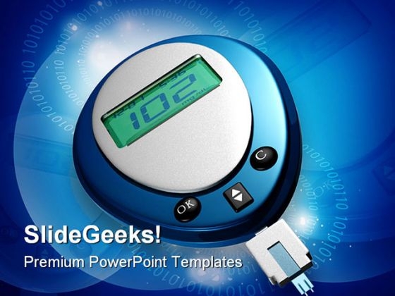 Glauco Meter Medical PowerPoint Background And Template 1210