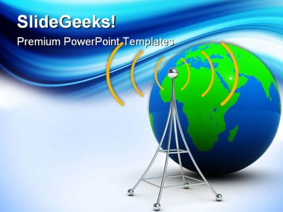 Global Broadcasting Communication PowerPoint Themes And PowerPoint Slides 0211