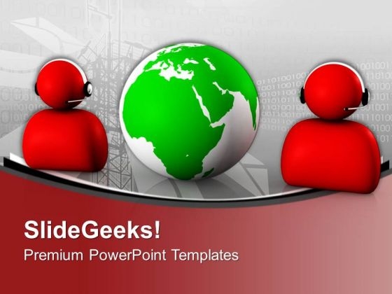 Global Communication And Information Concept PowerPoint Templates Ppt Backgrounds For Slides 0313