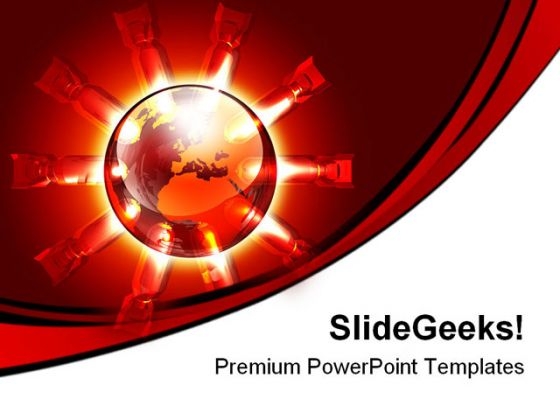 Global Destruction Abstract PowerPoint Templates And PowerPoint Backgrounds 0611