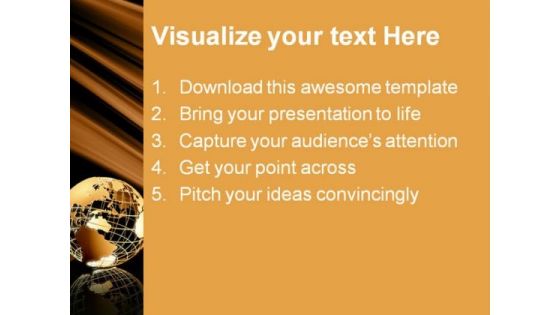 Global Earth PowerPoint Background And Template 1210
