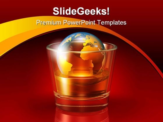 Global Earth PowerPoint Template 0810
