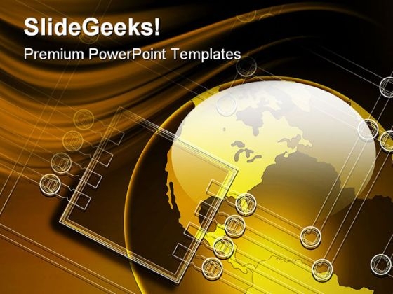Global Electronics Technology PowerPoint Templates And PowerPoint Backgrounds 0311