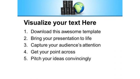 Global Hike In Petrol And Crude Oil PowerPoint Templates Ppt Backgrounds For Slides 0513
