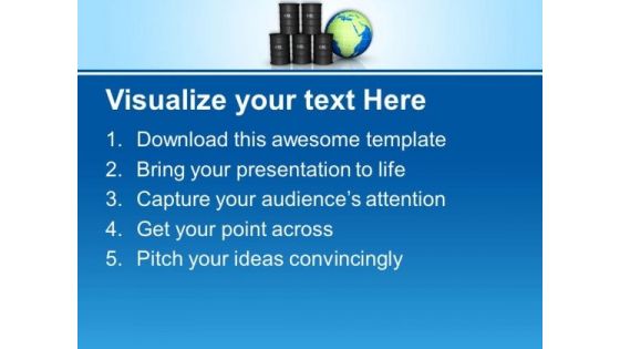Global Hike In Petrol And Crude Oil PowerPoint Templates Ppt Backgrounds For Slides 0513