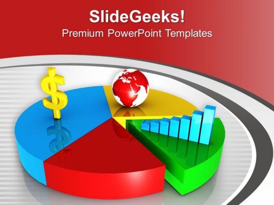 Global Money Variation Pie Chart PowerPoint Templates Ppt Backgrounds For Slides 0413