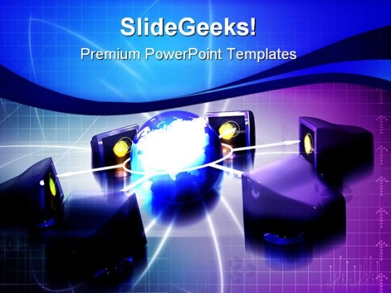 Global Networking Communication PowerPoint Templates And PowerPoint Backgrounds 0711