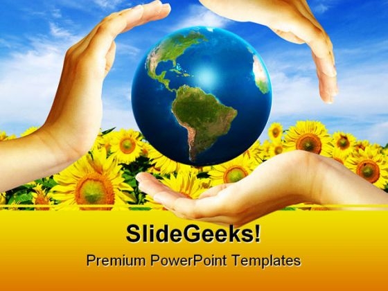 Global Unity Nature PowerPoint Template 0610