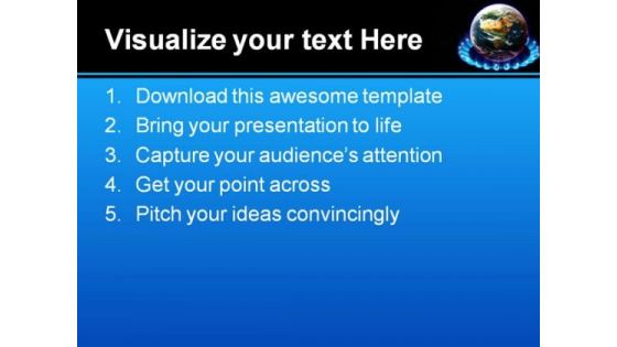 Global Warming Science PowerPoint Template 0610