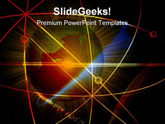 Globe Earth Abstract PowerPoint Template 0810
