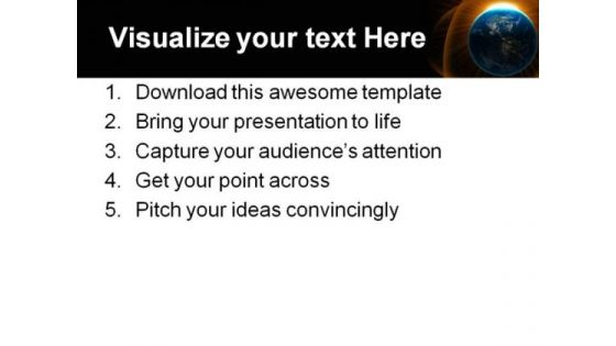 Globe Earth PowerPoint Template 0510