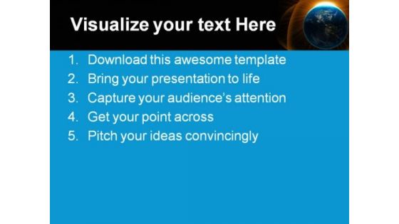 Globe Earth PowerPoint Template 0510