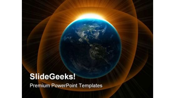 Globe Earth PowerPoint Template 0510