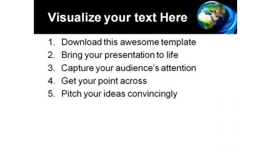 Globe Earth PowerPoint Template 0910