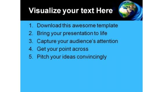 Globe Earth PowerPoint Template 0910