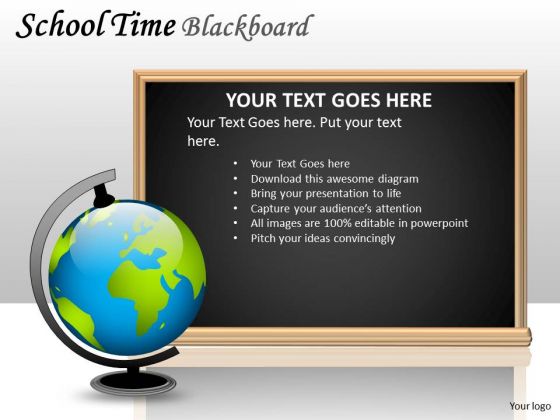 Globe Education Blackboard PowerPoint Slides And Ppt Diagram Templates