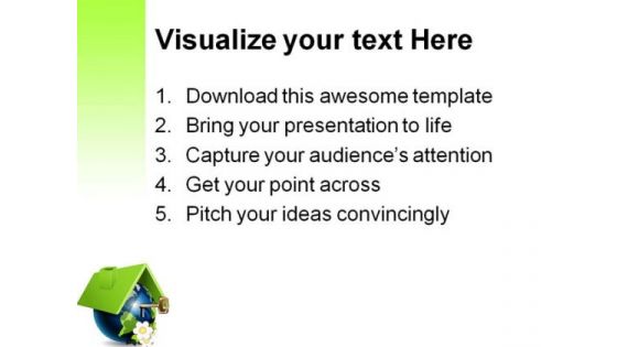 Globe House With Key Realestate PowerPoint Themes And PowerPoint Slides 0211