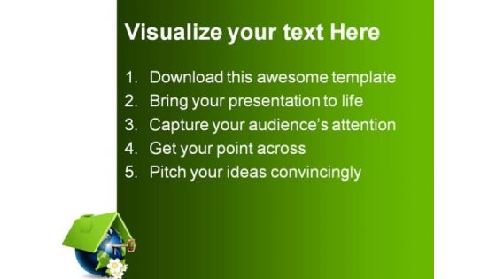 Globe House With Key Realestate PowerPoint Themes And PowerPoint Slides 0211