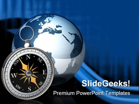 Globe Icon Navigation Symbol PowerPoint Templates And PowerPoint Backgrounds 0211