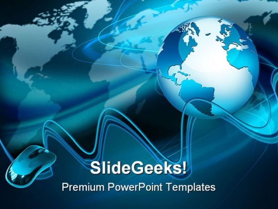 Globe With Mouse Internet PowerPoint Templates And PowerPoint Backgrounds 0211