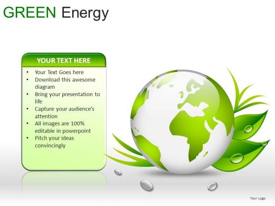 Globes Green Energy PowerPoint Slides And Ppt Diagram Templates