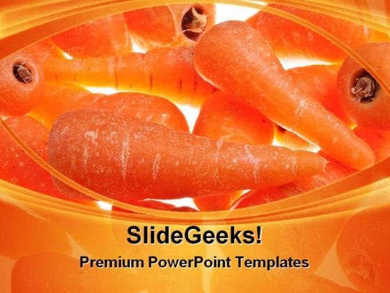 Glowing Carrots Background Food PowerPoint Themes And PowerPoint Slides 0311
