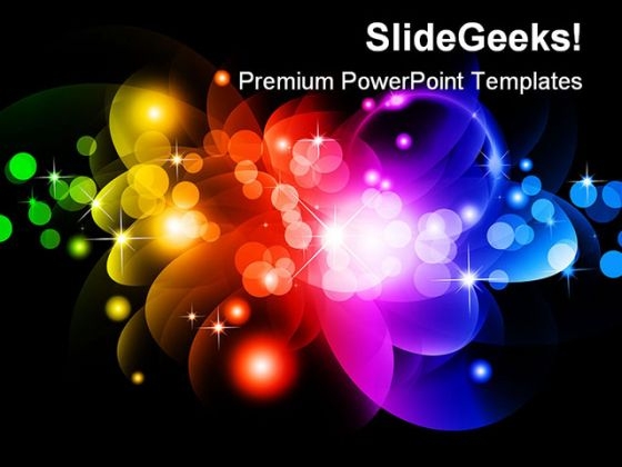 Glowing Circles Abstract PowerPoint Templates And PowerPoint Backgrounds 0411