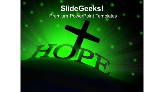 Glowing Hope Sermon PowerPoint Templates And PowerPoint Themes 0712