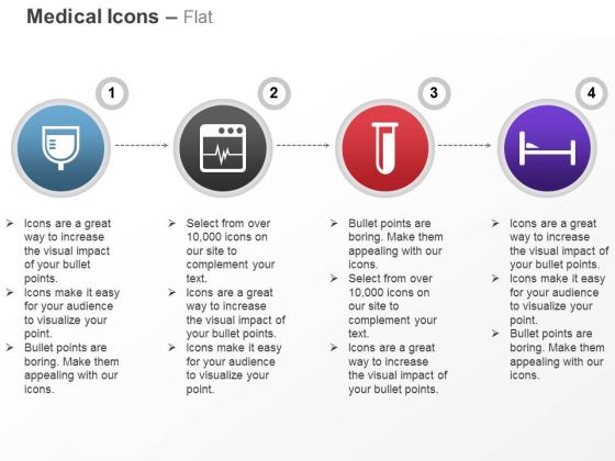 Glucose Ecg Monitor Testtube Bed Ppt Slides Graphics