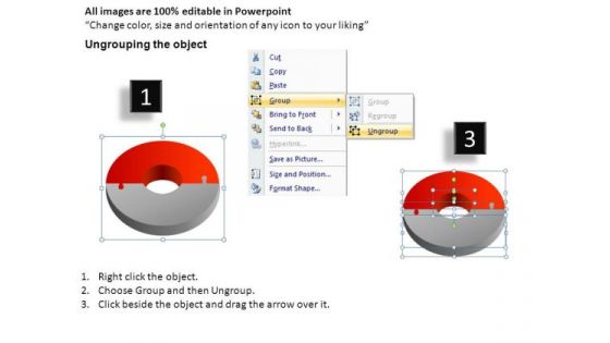 Goal 3d Circular Puzzle 2 Pieces PowerPoint Slides And Ppt Diagram Templates