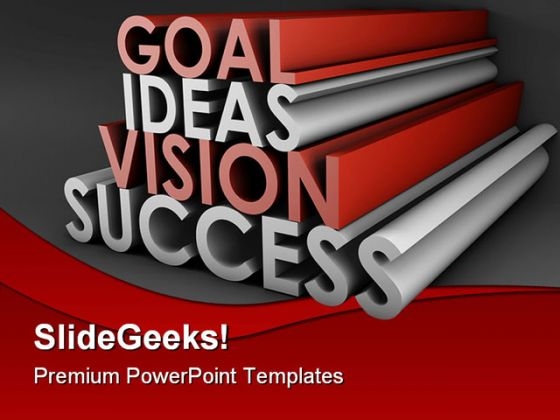 Goal Ideas Vision Success Business PowerPoint Themes And PowerPoint Slides 0711