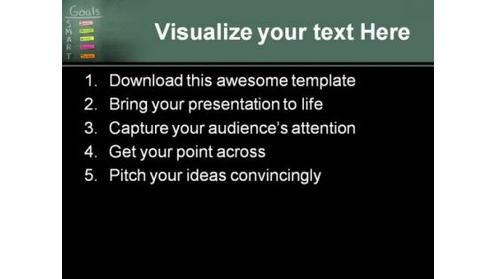 Goals Business PowerPoint Template 0610