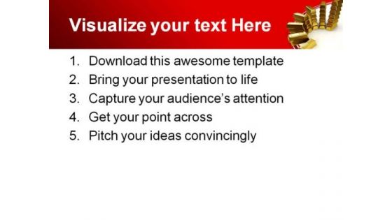Gold Bars Finance PowerPoint Themes And PowerPoint Slides 0511