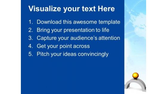 Golden Ball And Bridge Business PowerPoint Templates And PowerPoint Themes 0912