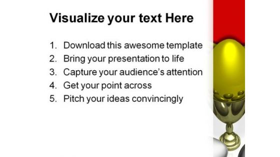 Golden Egg Leadership Concept PowerPoint Templates And PowerPoint Backgrounds 0611