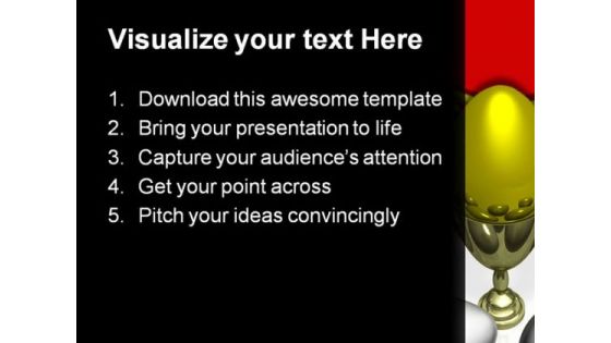 Golden Egg Leadership Concept PowerPoint Templates And PowerPoint Backgrounds 0611